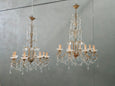#8684-SUGG - Pair of Crystal Chandeliers