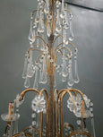 #8684-SUGG - Pair of Crystal Chandeliers