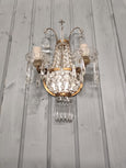 #8686-PNUG - Pair of Crystal Sconces
