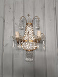 #8686-PNUG - Pair of Crystal Sconces