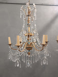 #8691-SUGG - Pair of Crystal Chandeliers