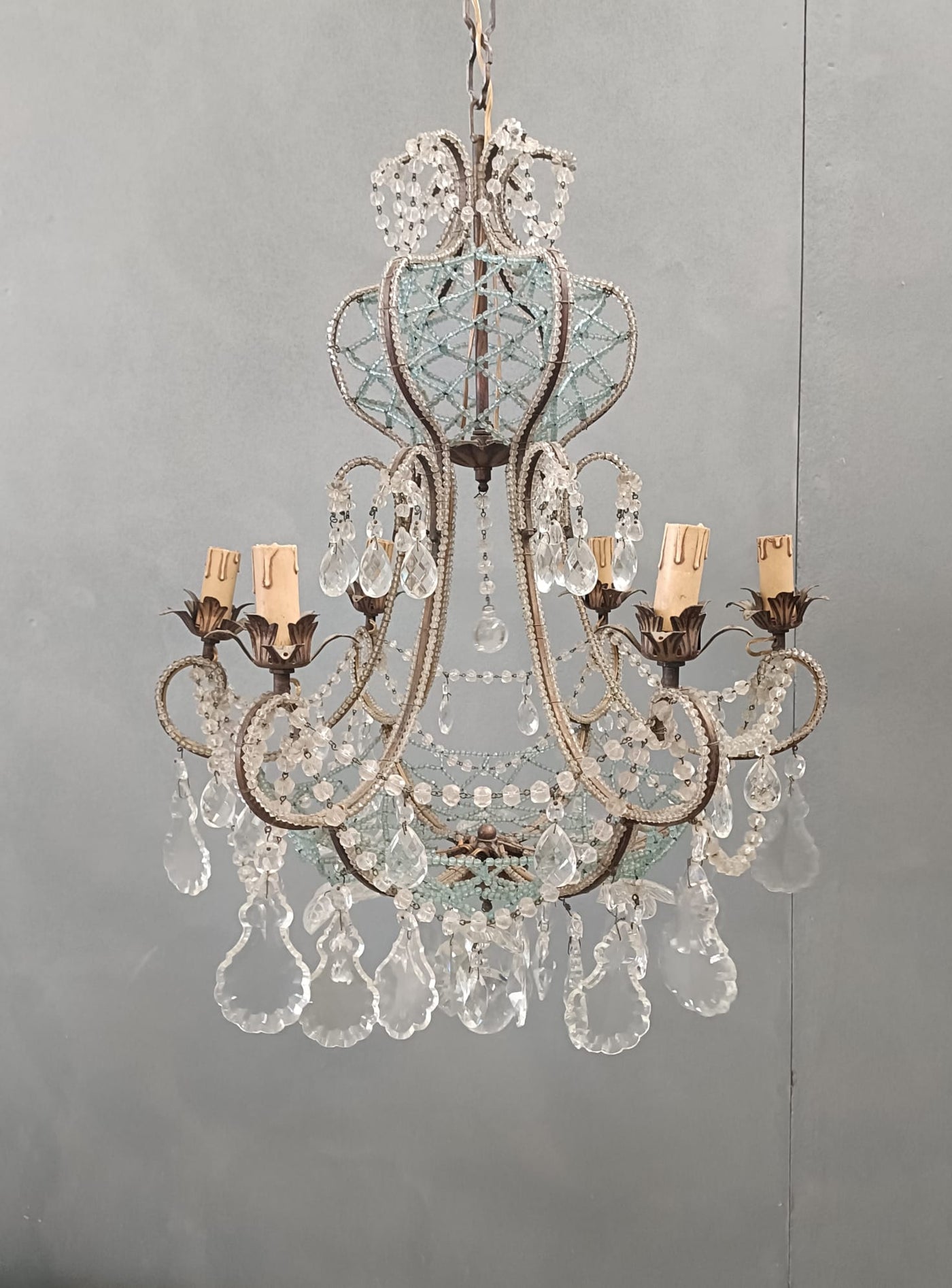 #8692-RUGG - Crystal Chandelier