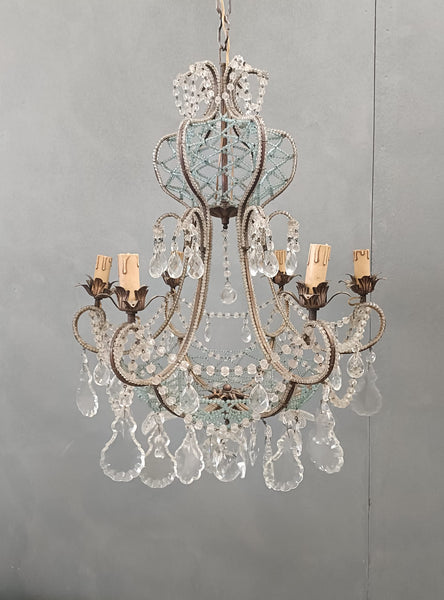 #8692-RUGG - Crystal Chandelier