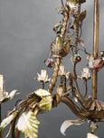 #8693-RAGG - Floral Iron Chandelier