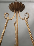 #8693-RAGG - Floral Iron Chandelier