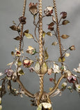 #8693-RAGG - Floral Iron Chandelier