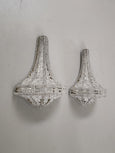 #8700-UUGG - Pair of Crystal Sconces