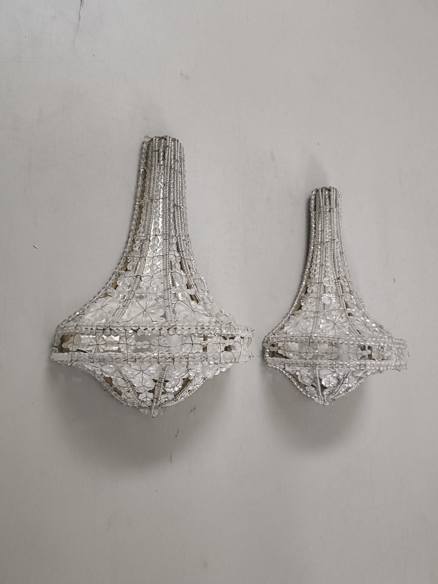 #8700-UUGG - Pair of Crystal Sconces
