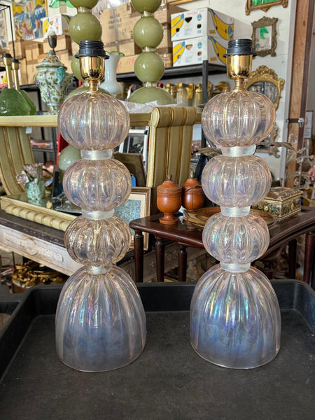 #8797-UHNH - Pair of Murano Lamps