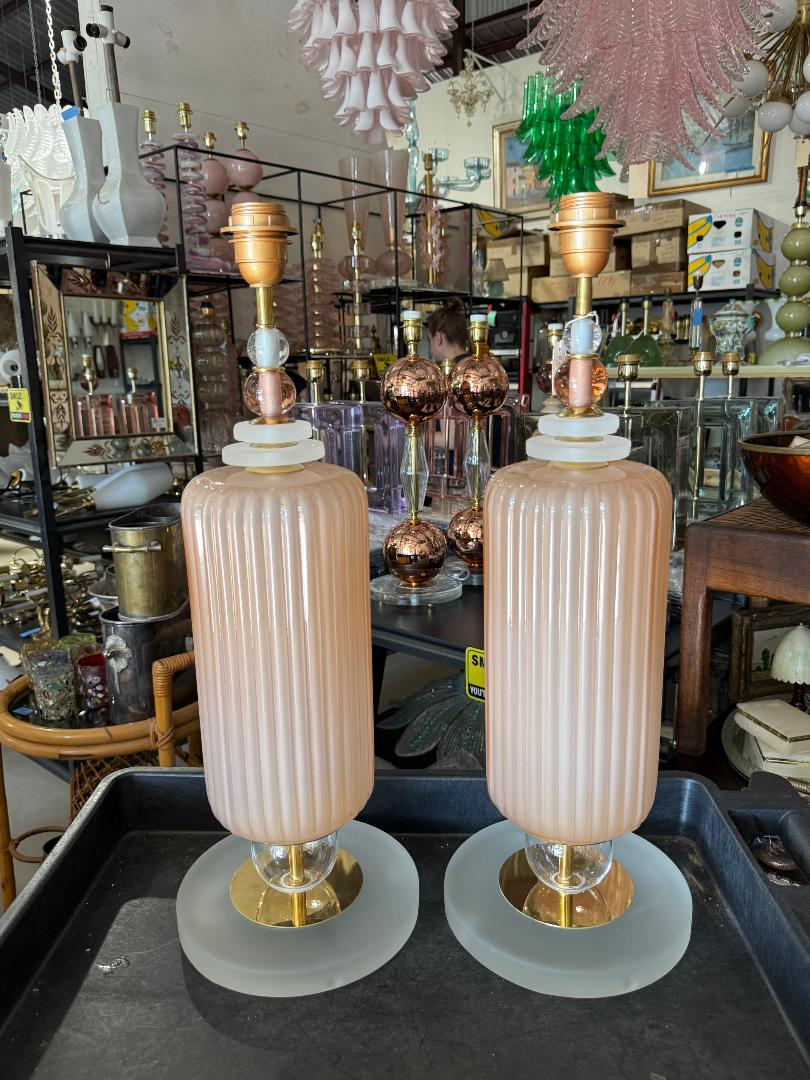 #8802-UHNH - Pair of Murano Lamps