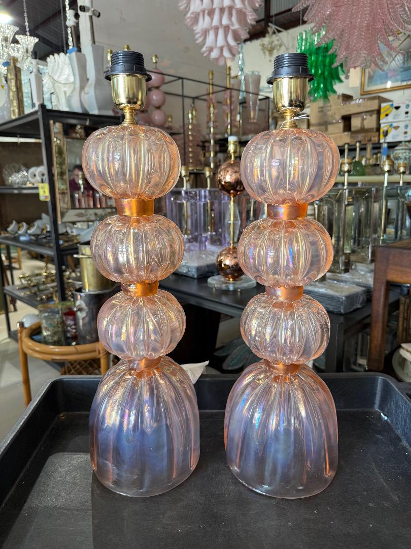 #8804-UHNH - Pair of Murano Lamps