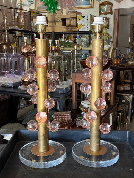 #8811-PNNH - Pair of Murano Lamps