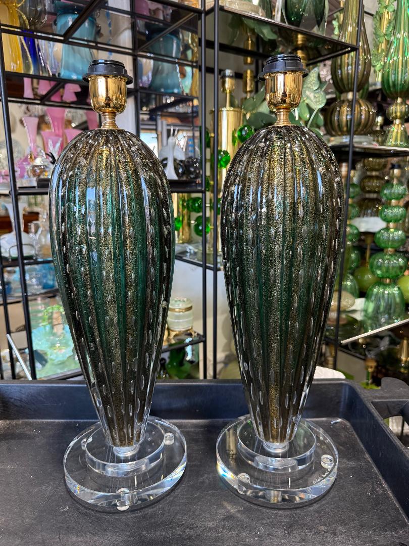 #8815-UINH - Pair of Murano Lamps