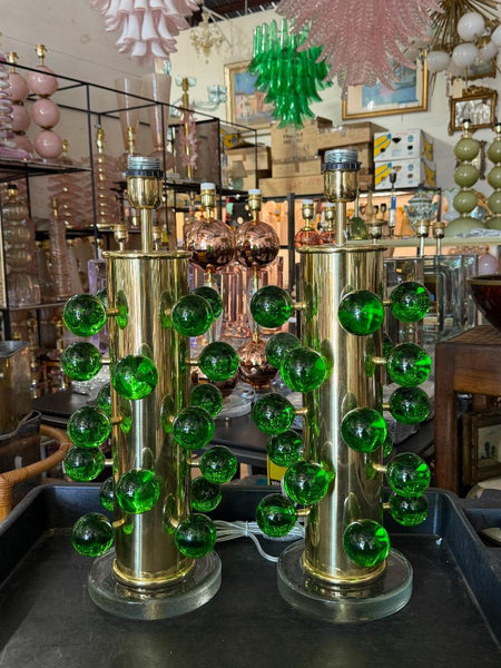 #8818-UCNH - Pair of Murano Lamps
