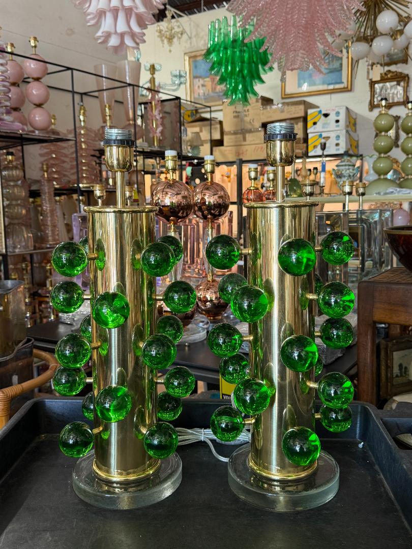 #8818-UCNH - Pair of Murano Lamps