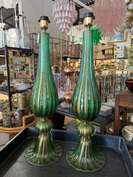 #8821-UNNH - Pair of Murano Lamps