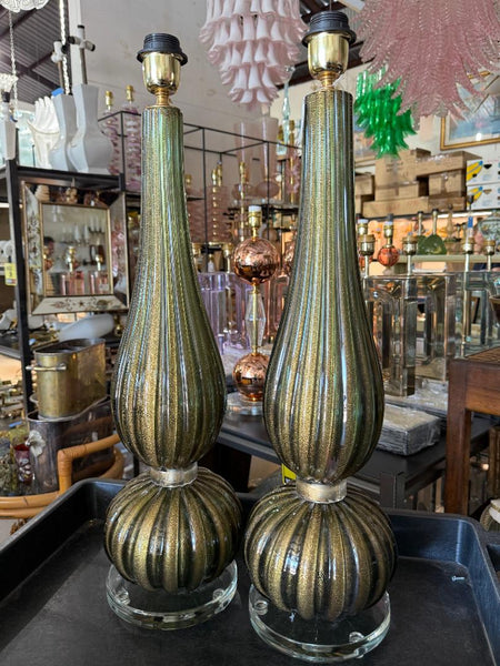#8822-UNNH - Pair of Murano Lamps