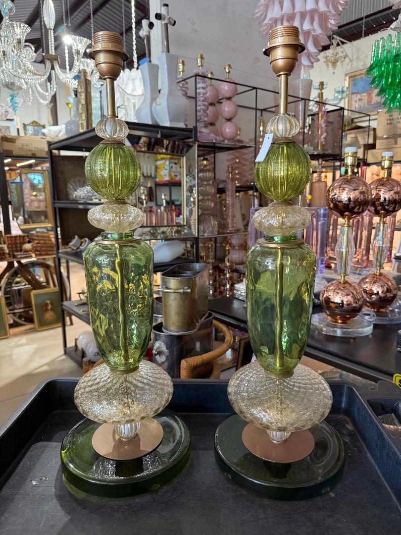 #8823-UHNH - Pair of Murano Lamps