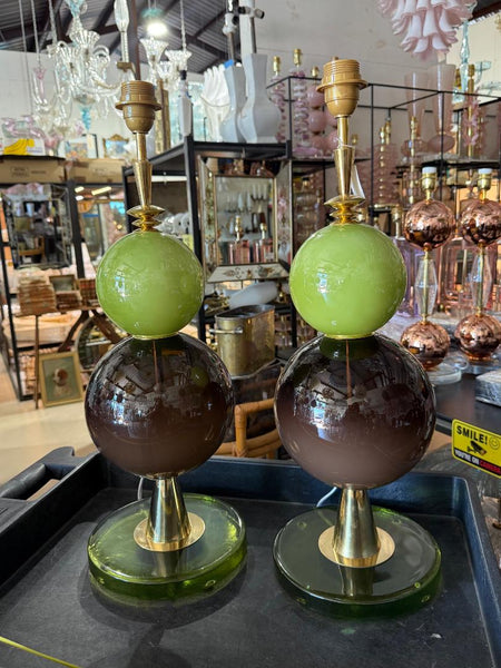 #8831-UANH - Pair of Murano Lamps