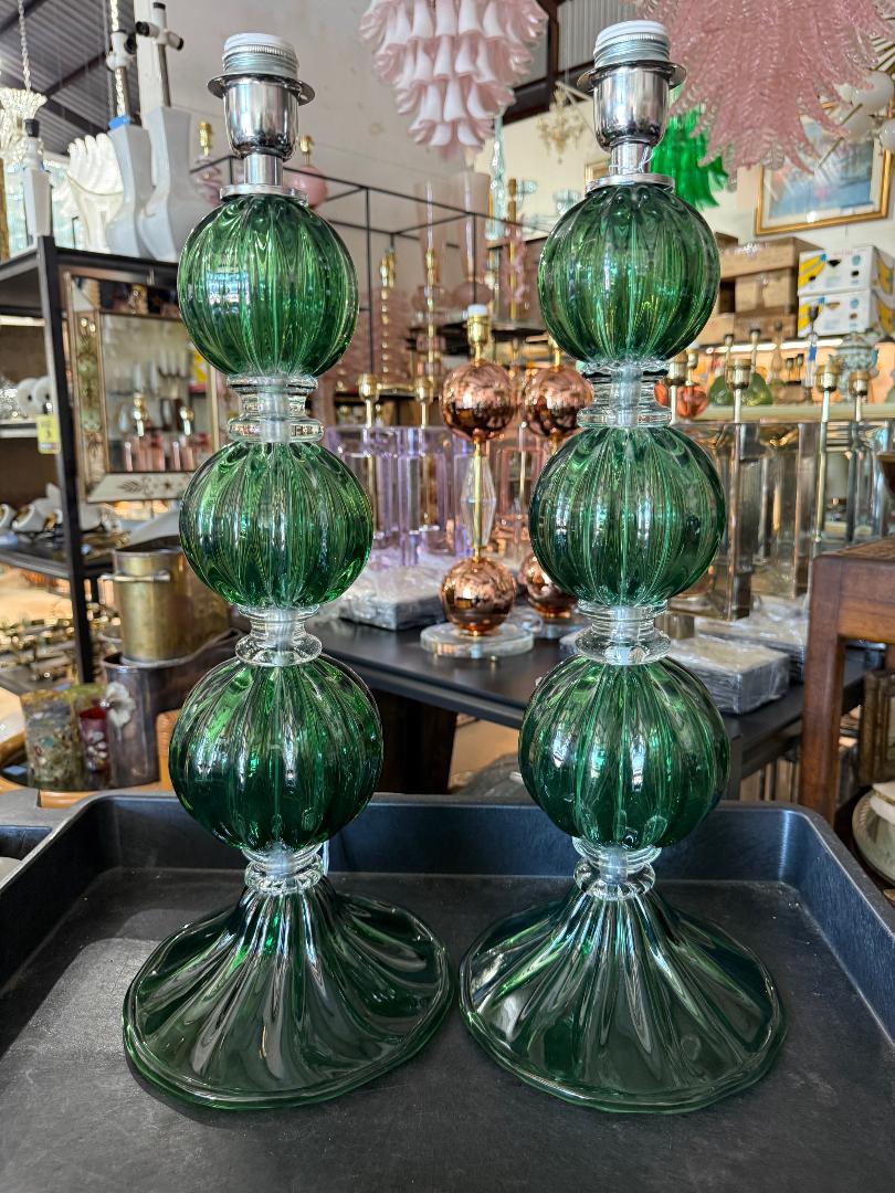 #8832-PNNH - Pair of Murano Lamps