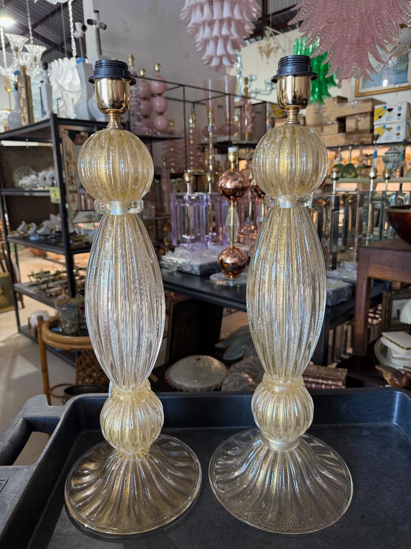 #8835-UINH - Pair of Murano Lamps