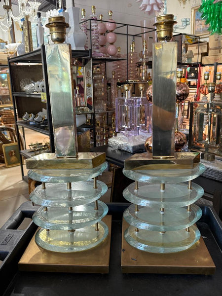 #8840-CCNH - Pair of Murano Lamps
