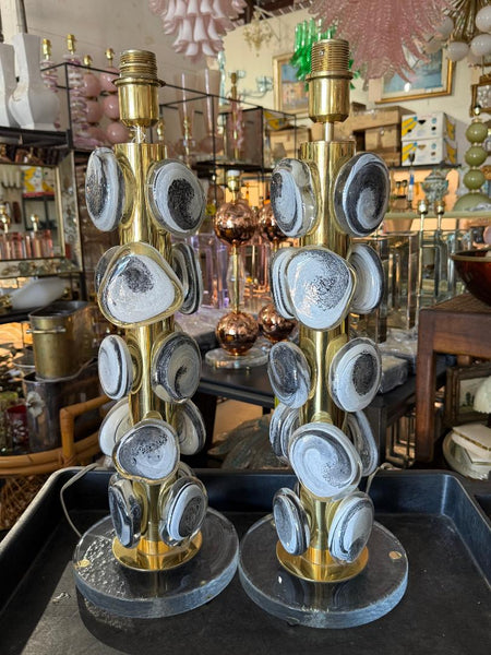 #8841-UNNH - Pair of Murano Lamps
