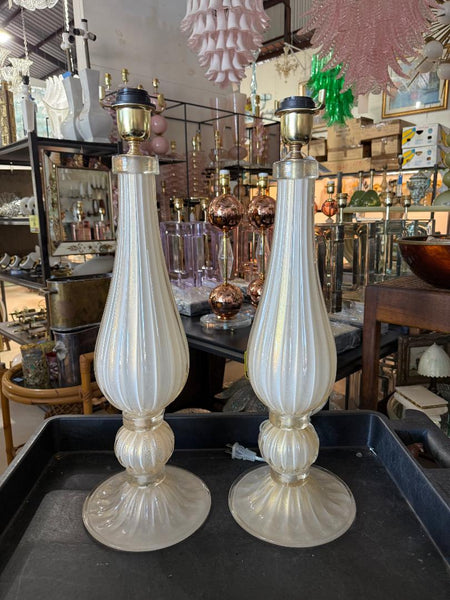 #8845-UINH - Pair of Murano Lamps