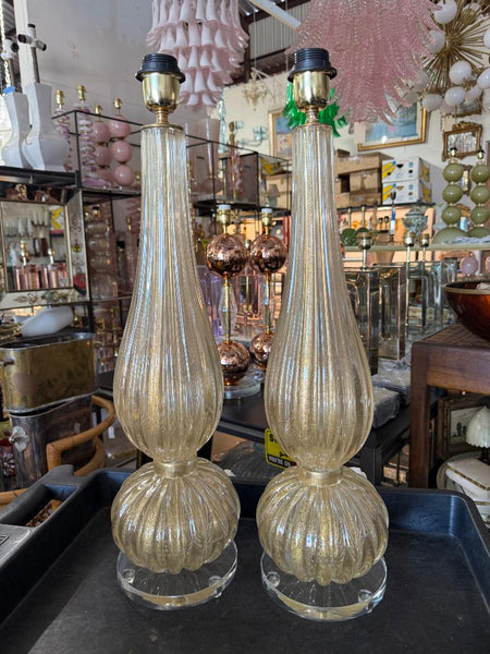 #8846-UNNH - Pair of Murano Lamps