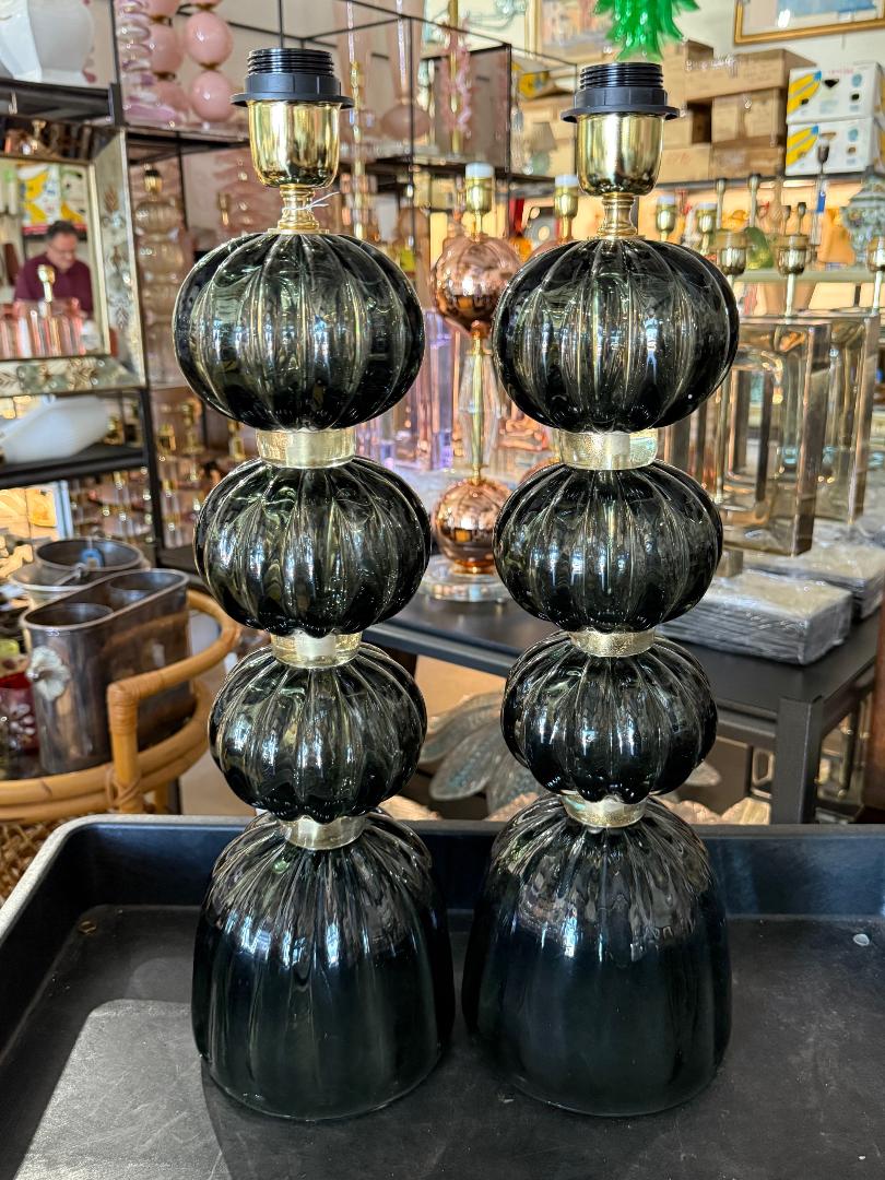 #8859-UANH - Pair of Murano Lamps