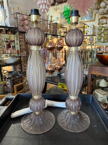 #8860-UINH - Pair of Murano Lamps