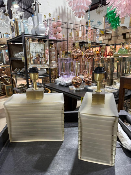 #8867-URNH - Pair of Murano Lamps