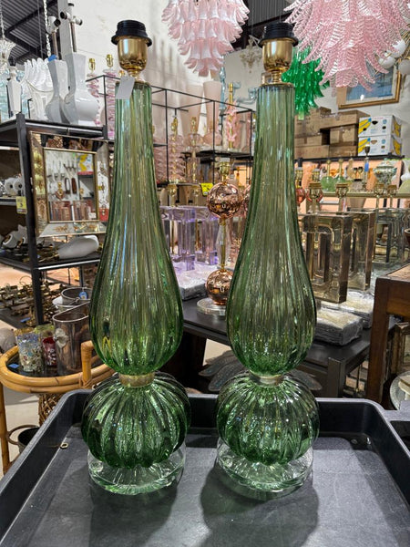 #8868-UNNH - Pair of Murano Lamps