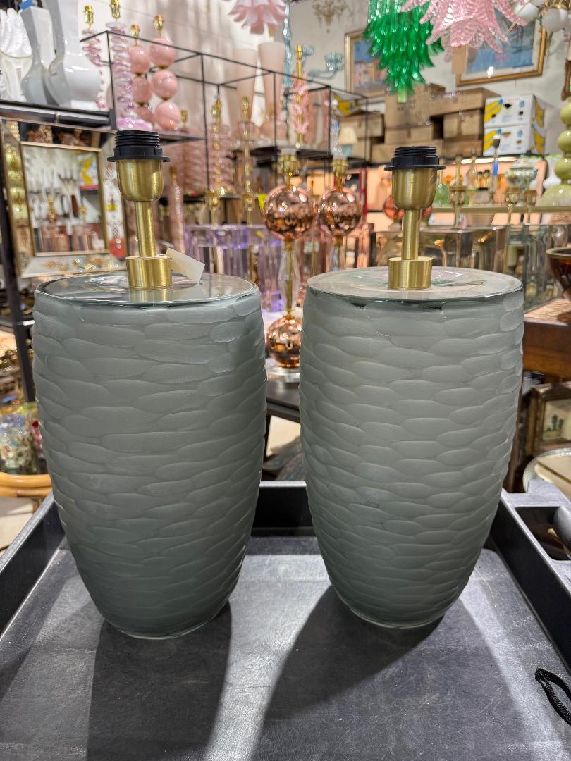 #8869-RCNH - Pair of Murano Lamps