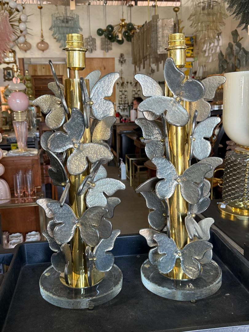 #8878-UHNH - Pair of Murano Lamps