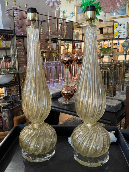 #8881-UNNH - Pair of Murano Lamps