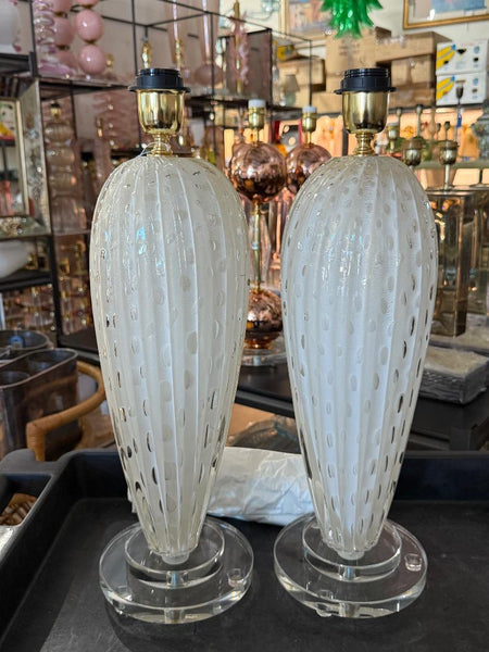 #8882-UINH - Pair of Murano Lamps