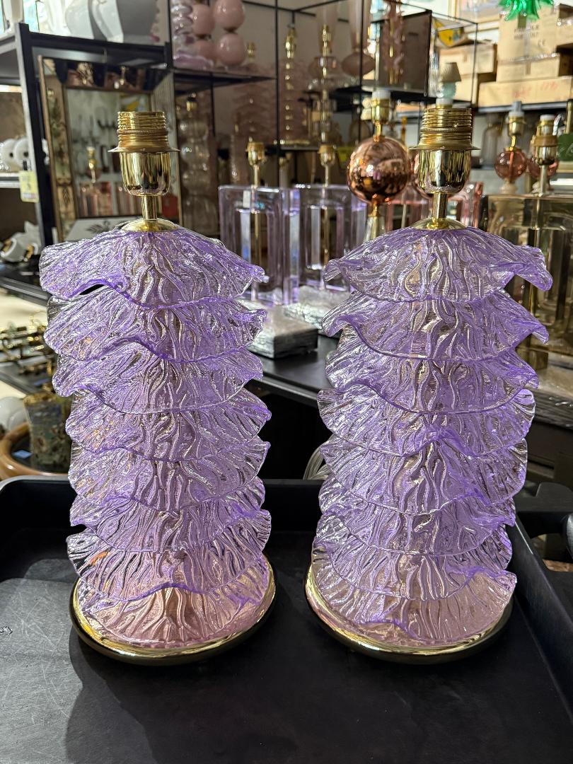 #8884-UUNH - Pair of Murano Lamps