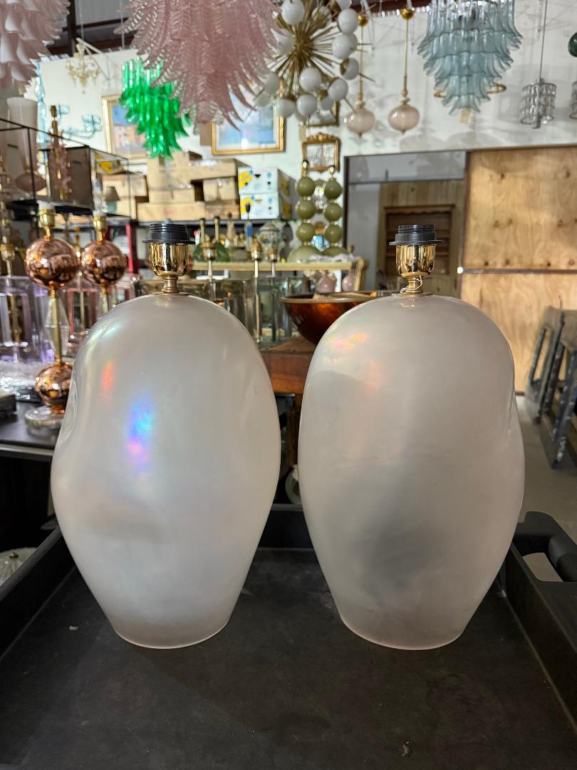 #8888-UCNH - Pair of Murano Lamps