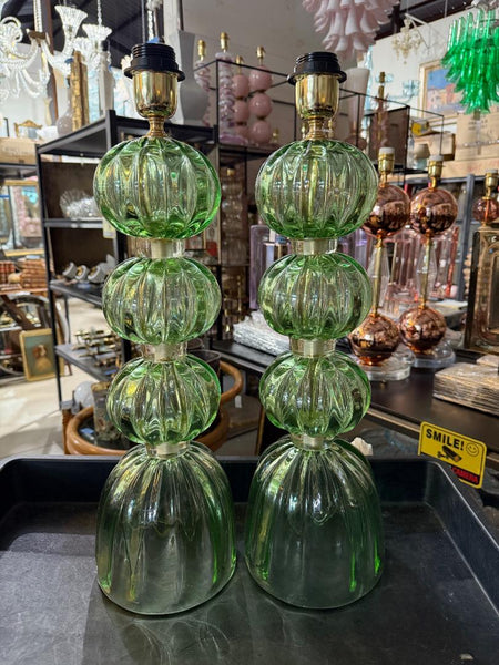 #8890-UHNH -Pair of Murano Lamps
