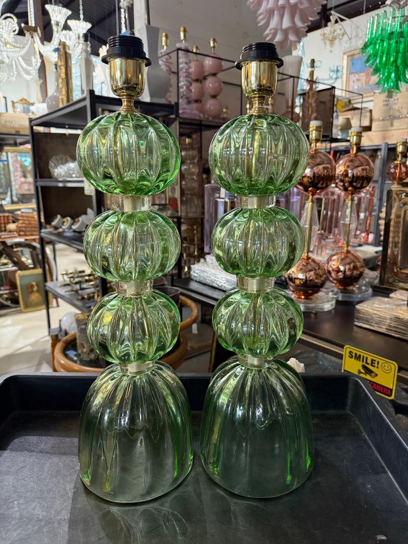 #8890-UHNH -Pair of Murano Lamps