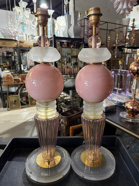 #8894-UHNH - Pair of Murano Lamps