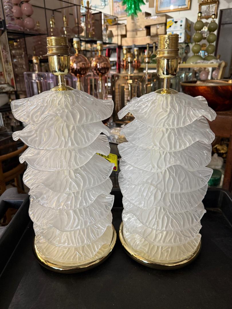 #8895-UUNH - Pair if Murano Lamps