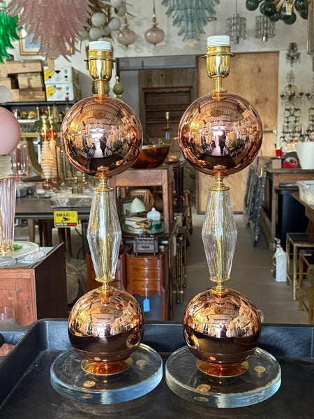 #8897-UCNH - Pair of Murano Lamps