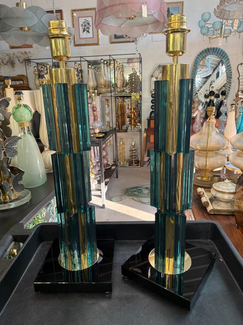 #8913-UINH - Pair of Murano Lamps