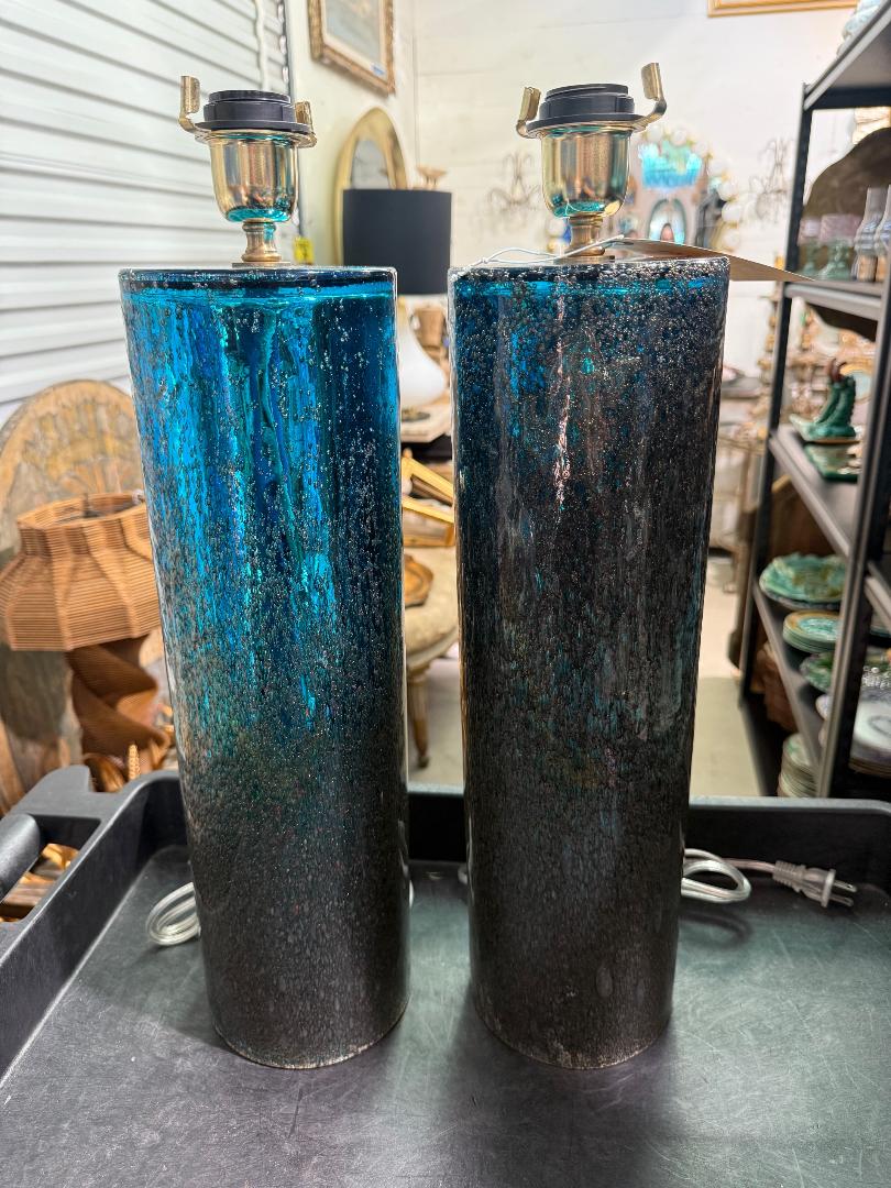 #8916-UUNH - Pair of Murano Lamps