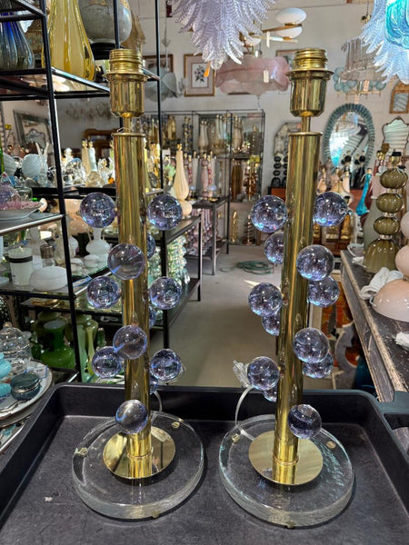 #8926-PNNH - Pair of Murano Lamps