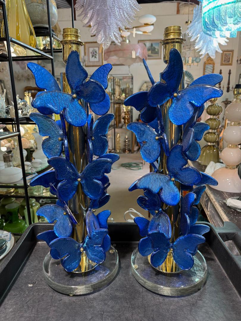 #8930-UHNH - Pair of Murano Lamps