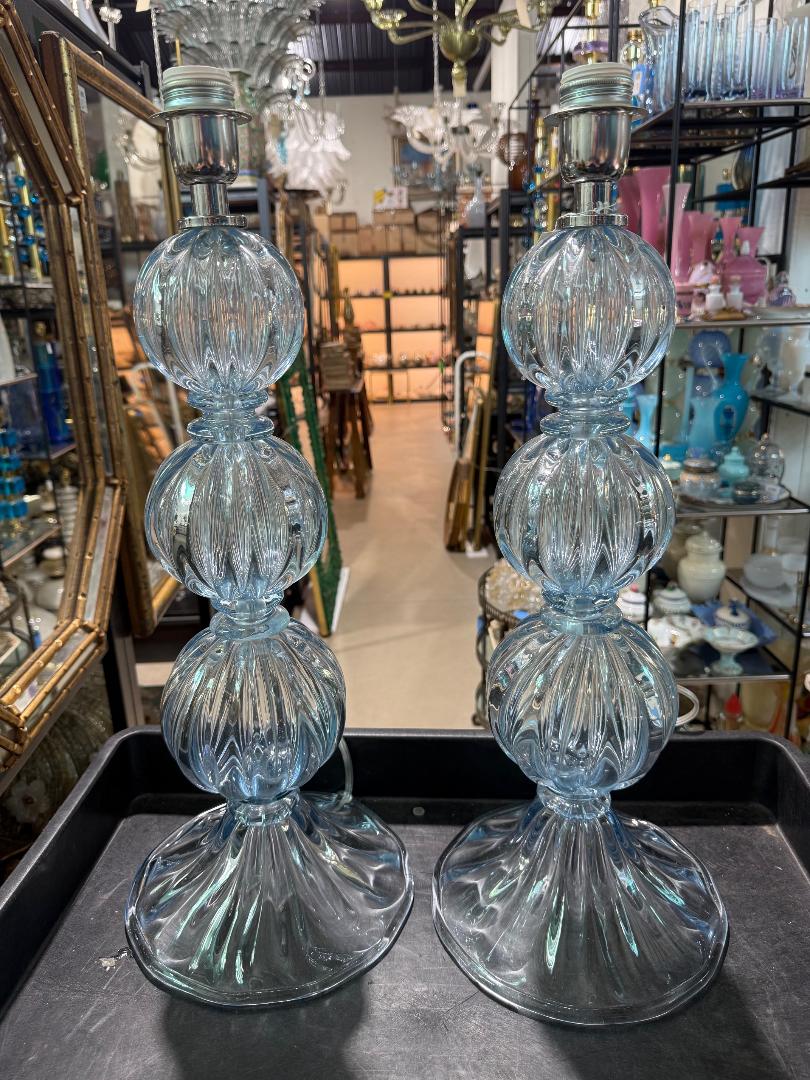 #8932-PNNH - Pair of Murano Lamps