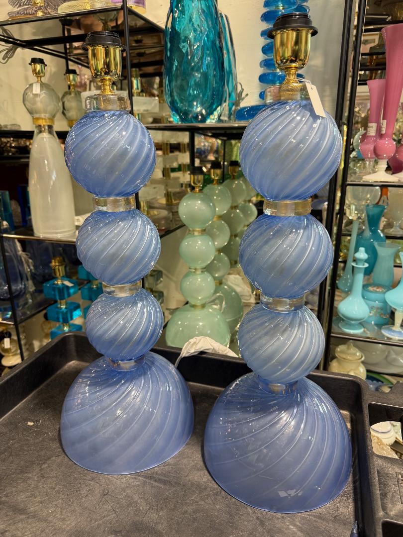 #8934-UANH - Pair of Murano Lamps